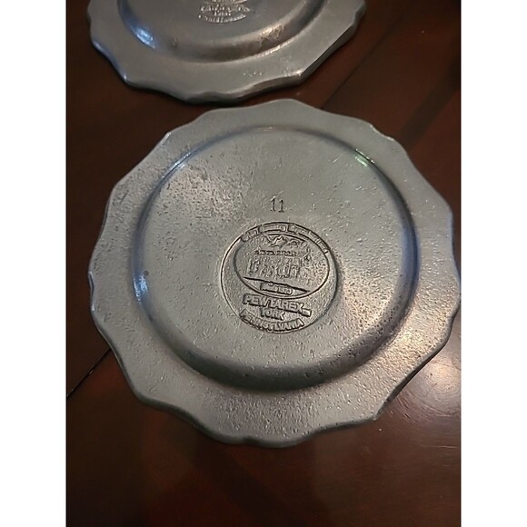 2 Pewter LRC Dog Show Plated By Pewtarex 6" Dog Head - Picture 5 of 6